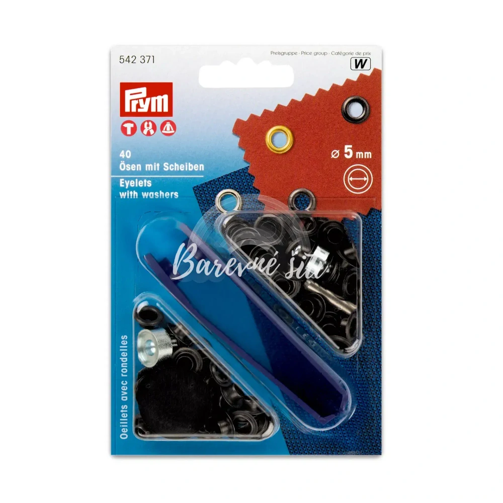 Průchodky Černé Prym 4mm (E)