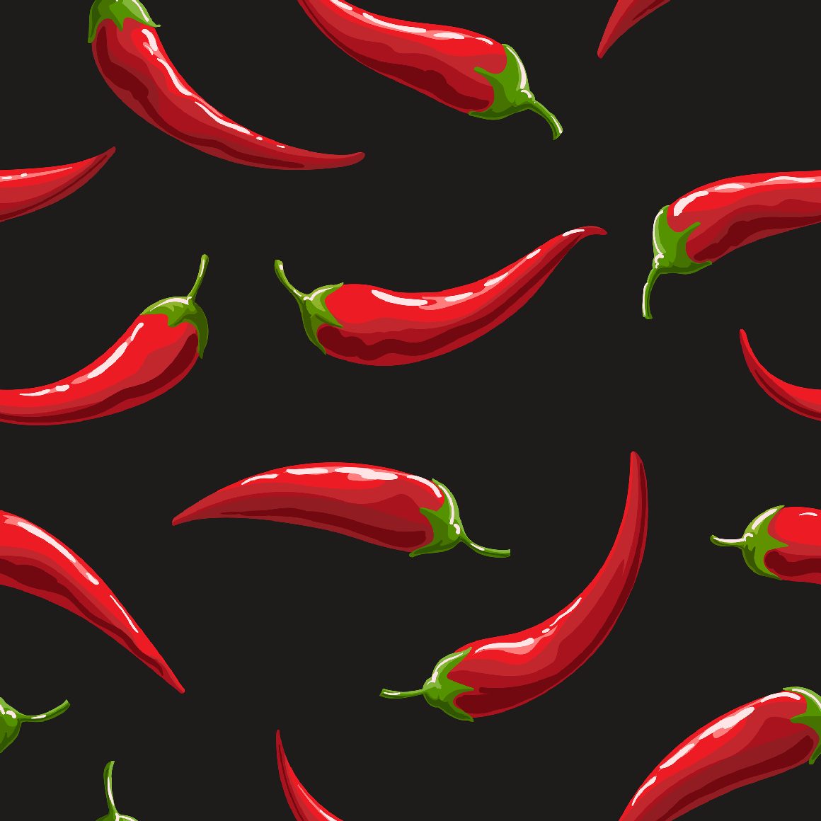Úplet, Chilli papričky červené (E) 1m/ks
