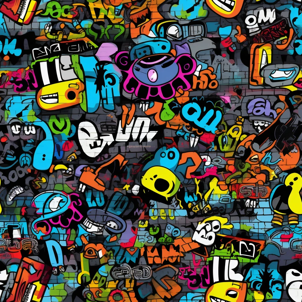 Zimní softshell Bláznivé graffiti na zdi PŘEDOBJEDNÁVKA (P)