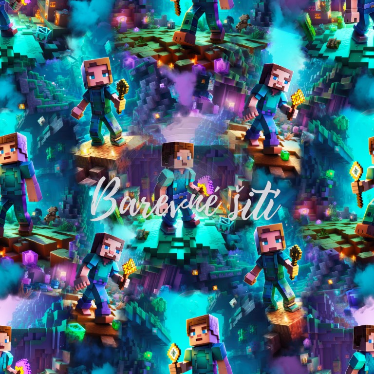 Zimní softshell Steve a Alex, Minecraft PŘEDOBJEDNÁVKA (P)