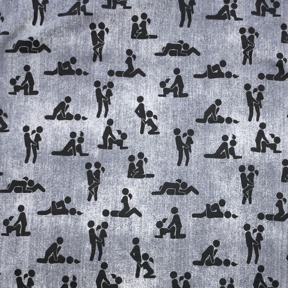 Úplet Kamasutra šedá jeans (E)