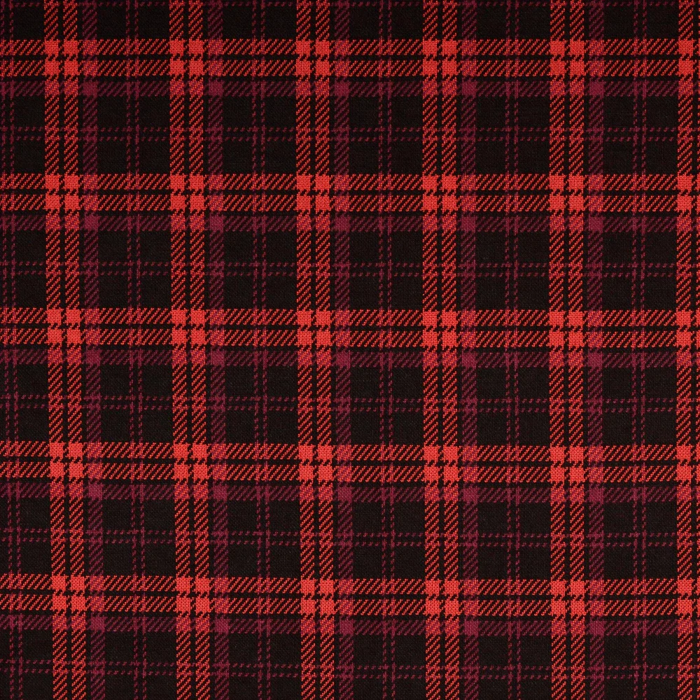 Jacquard Káro červené (E)