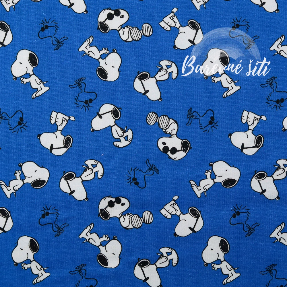 Úplet Snoopy modrý (E)