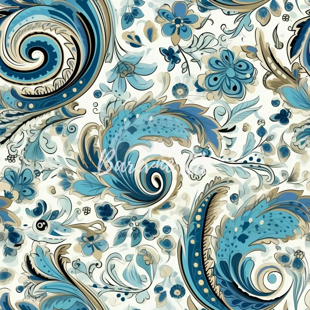 Úplet, Modré paisley (E)