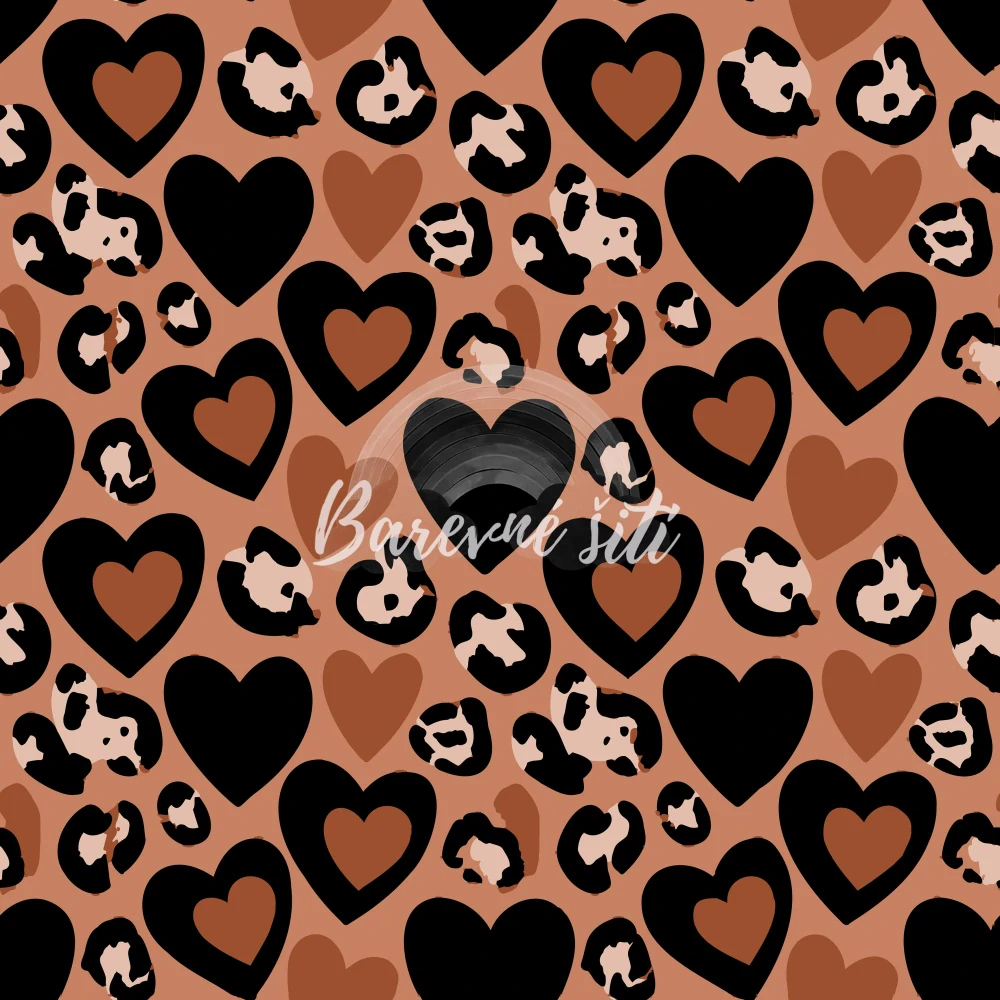 Zimní softshell Leopardí láska (E)