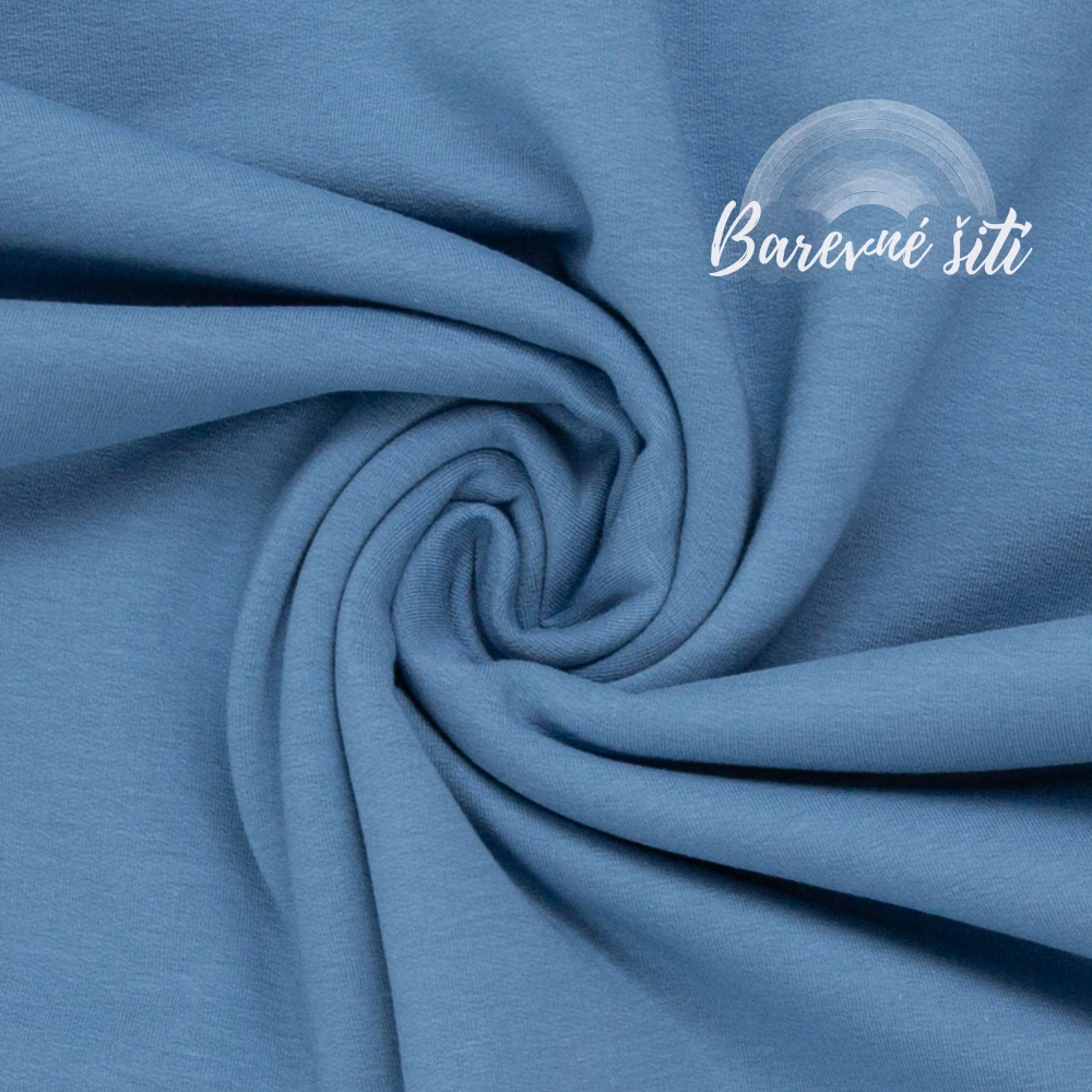 Bavlněný úplet Ledový denim 258 *LIMITKA* (E)