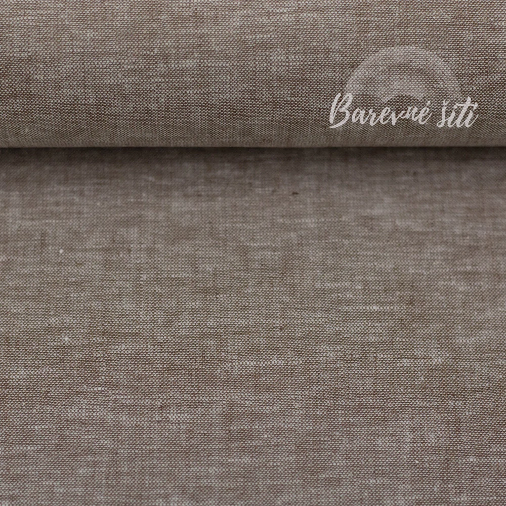 Len s bavlnou Jeans efekt Hnědá (E) 1,70m/ks