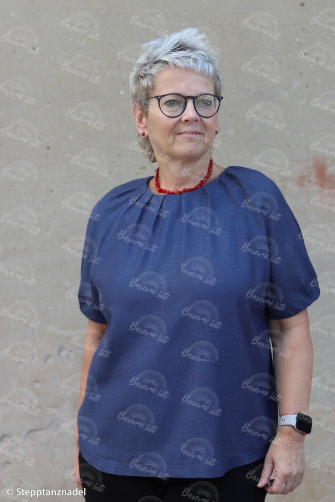 Košilovina, chambray Mika Mint (E)