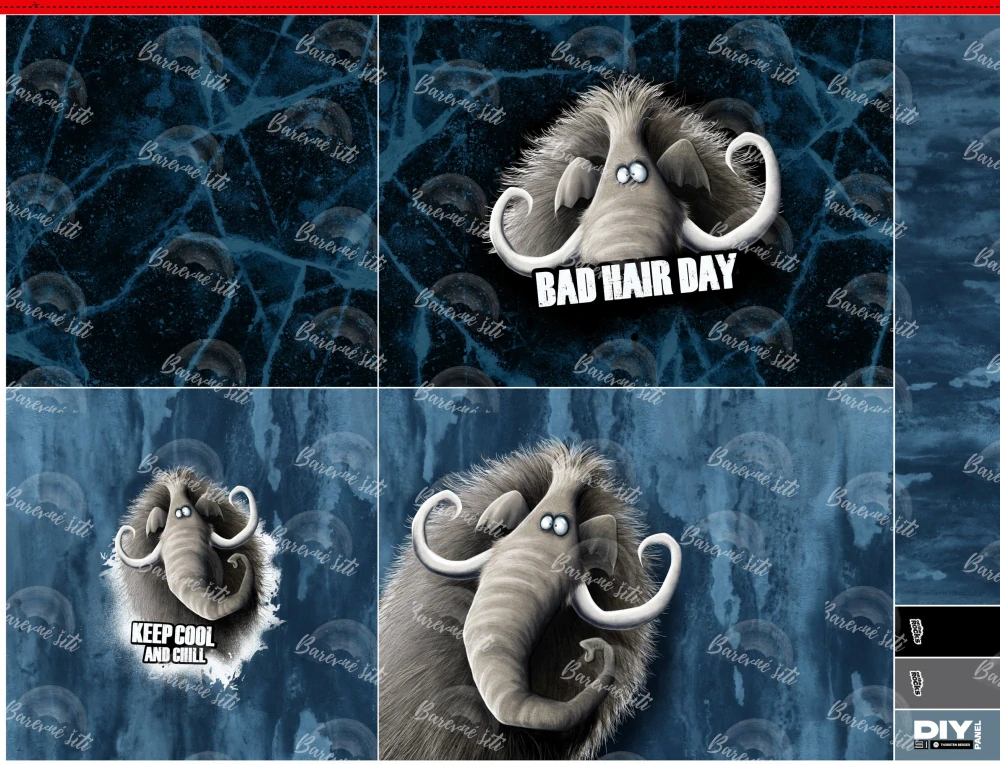 Panel na polštář, Mamut (E)