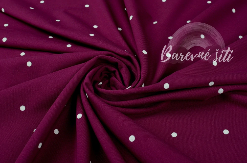 Úplet, Purpurová bílý puntík (E)