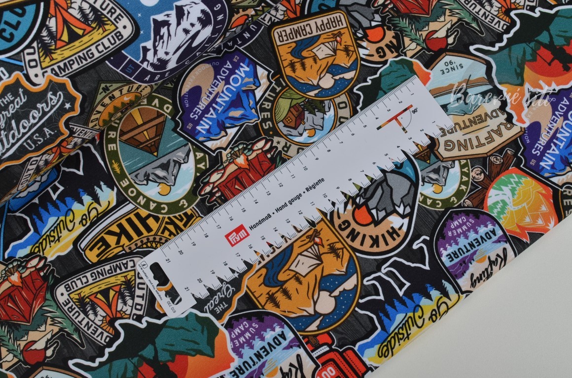 Teplákovina Turistické známky (E) 0,89m/Ks