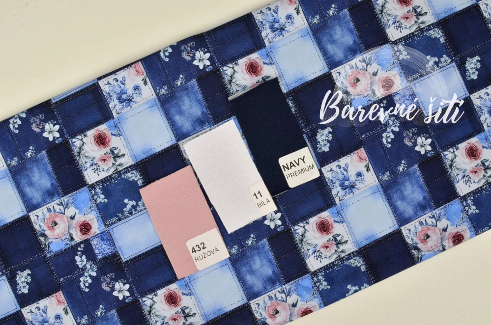 Úplet, Denim patchwork (E)