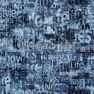 Úplet Denim blue, písmo (E)
