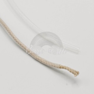 Smršťovací koncovka na šňůrky Průhledná 0,6cm (E)
