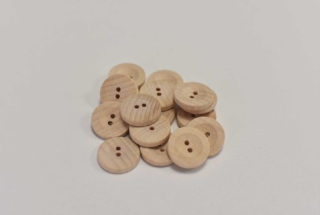 Knoflík dřevěný 2.5cm (E) *VÝPRODEJ*