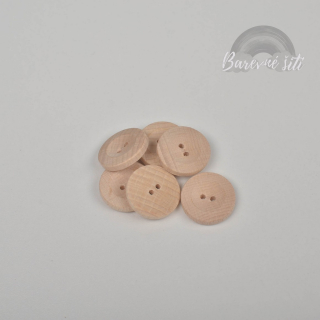Knoflík dřevěný 2,2cm (E) *VÝPRODEJ*