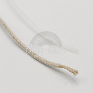 Smršťovací koncovka na šňůrky Průhledná 1cm (E)