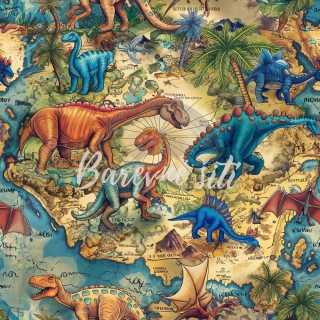 Teplákovina Dinosauři na mapce (E)