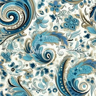 Úplet, Modré paisley (E)