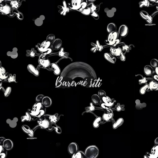 Zimní softshell Mickey na černé (E)