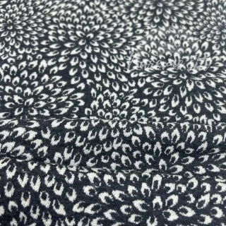Merino Lístečky grafit a šedý melír (E)
